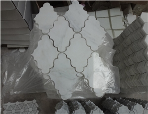 White Bianco Carrara Marble Mosaic Floor Wall Tile