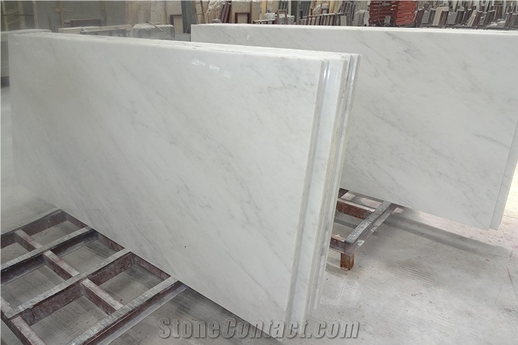 A Grade Polished Oriental White Marble Tops