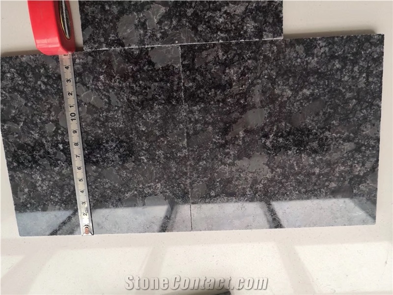 Angola Silver Black Granite Slabs-Polished