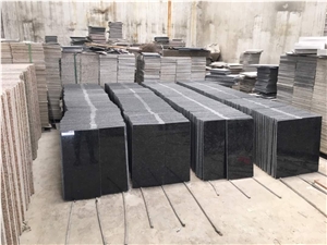 Angola Silver Black Granite Slabs-Polished