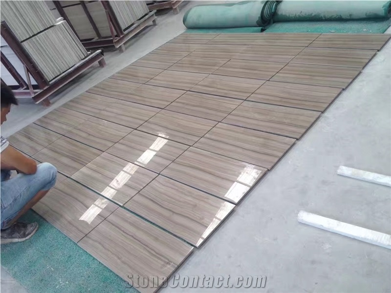Athens Wood Grain Marble Polished Slabs and Tiles