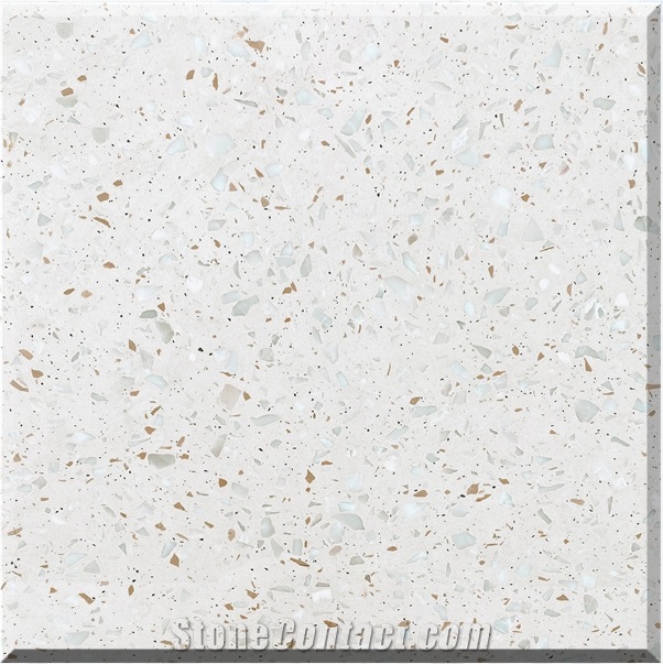 High Quality Beige Terrazzo Tiles Artificial Stone Polished