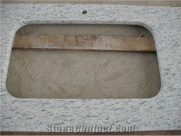 Bethel White Granite Polished Custom Countertops