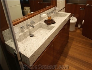 Bethel White Granite Polished Custom Countertops