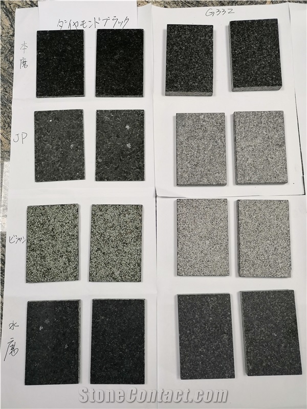Black Nero Assoluto Flamed Paving Stones Granite Tiles
