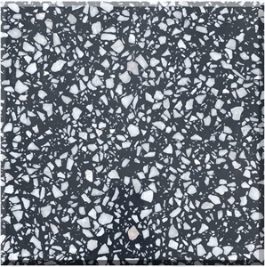 High Quality Black Terrazzo Tiles Artificial Stone Polished