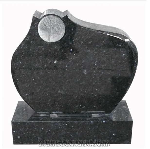 Blue Pearl Granite Polished Custom Headstones