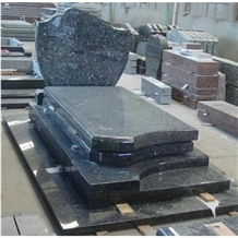Blue Pearl Granite Tombstone Gravestone Monuments