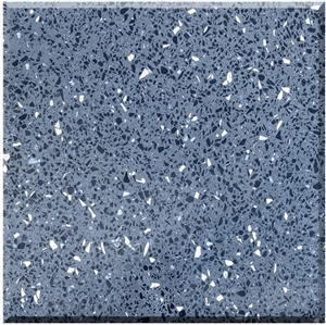 Blue Terrazzo Tiles Artificial Stone