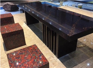 Brown Artificial Stone Polished Terrazzo Tiles