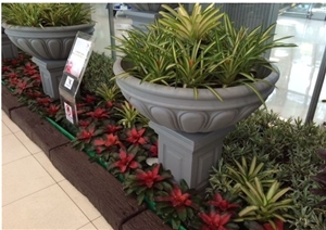 Changtai G654 Granite Black Honed Flower Pots