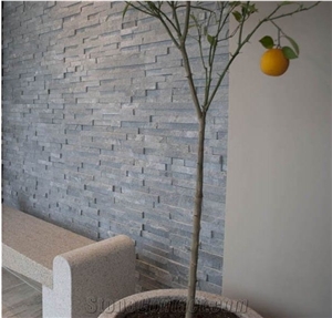 China Grey Quartzite Split Exposed Wall Stones