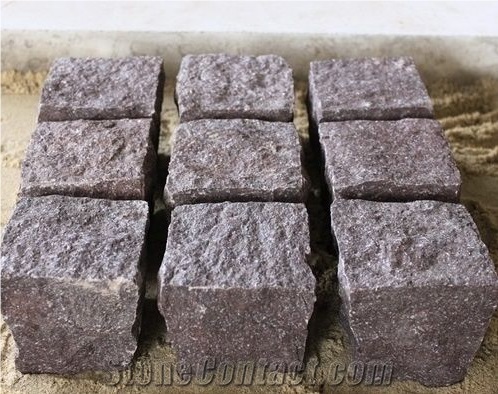 China Red Porphyry Flamed Pavers Floor Covering