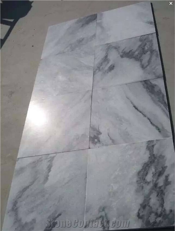 Chinese Fantasy White and Grey Marble Blocks