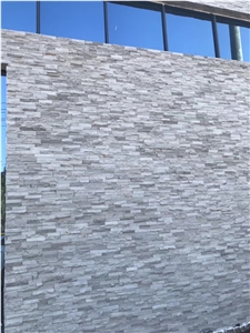 Chinese Mystic Grey Quartzite Split Cultured Stone
