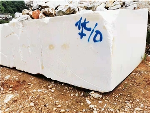 Chinese White Marble Raw Blocks Quarry Boulders