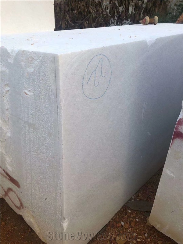 Chinese White Marble Raw Blocks Quarry Boulders