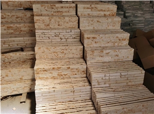 Chinese Yellow Quartz Feature Wall Cultured Stone