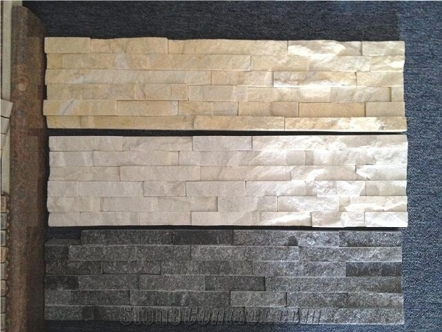 Dark Pink Split Ledgestone Exposed Wall Stone