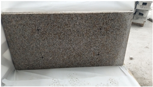 G350 Yellow Granite Bush Hammered Wall Tiles