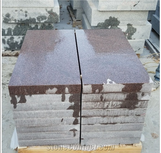 G354 China Red Granite Flamed Paving Stone