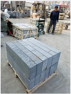 G389 China Mountain Grey Granite Flamed Kerbstones