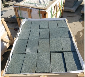 G612 China Green Granite Bush Hammered Pavers