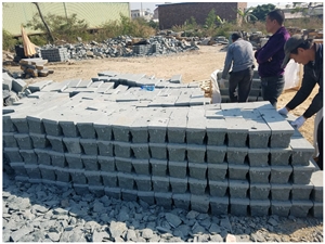 G612 China Green Granite Bush Hammered Pavers