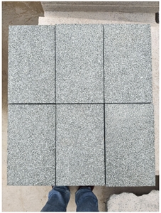 G612 Chinese Green Granite Bush Hammered Pavers