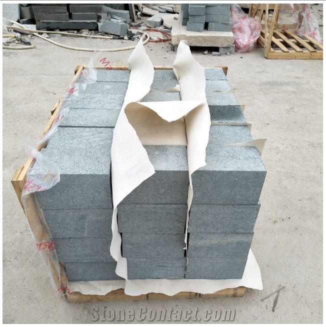 G612 Chinese Green Granite Bush Hammered Pavers