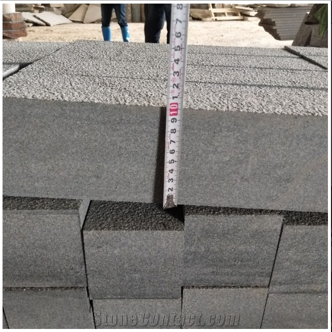 G612 Chinese Green Granite Bush Hammered Pavers