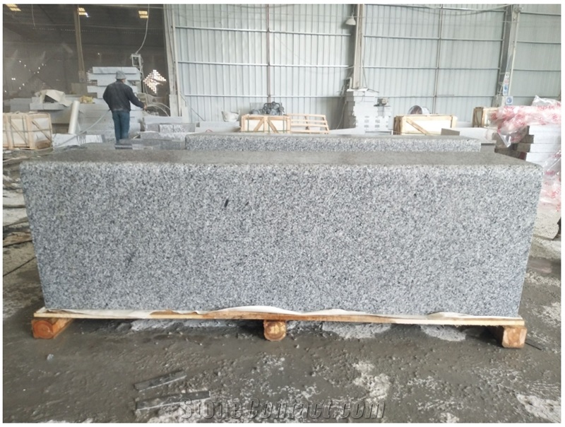 G623 China Grey Granite Bush Hammered Chair Bench