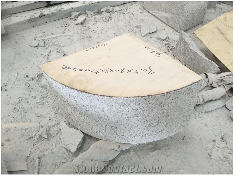 G623 Chinese Grey Granite Bush Hammered Curbstone
