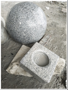 G623 Chinese Grey Granite Polished Parking Balls