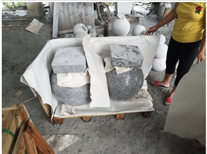G623 Chinese Grey Granite Polished Parking Balls