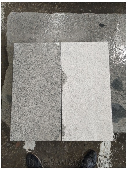 G623 Granite Black Bush Hammered Floor Covering