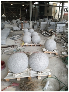 G623 Grey Granite Surface Flamed Parking Balls
