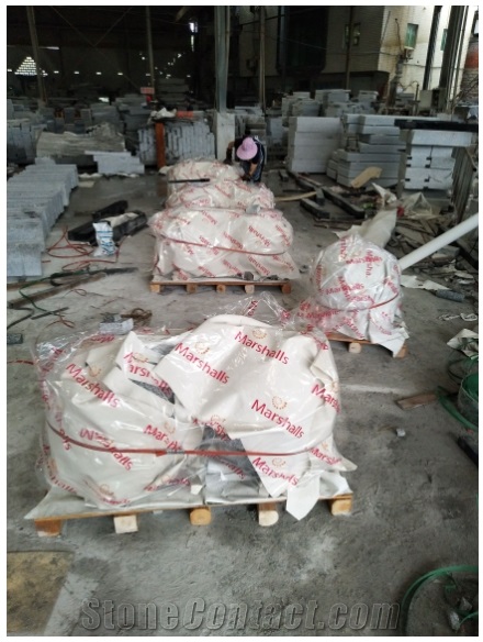 G623 Grey Granite Surface Flamed Parking Balls