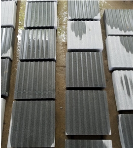 G654 Black Granite Sandblasted Blind Paving Stone