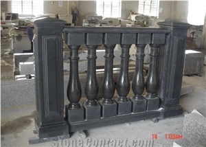 G654 China Black Granite Polished Baluster