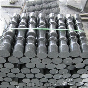 G654 China Black Granite Polished Baluster