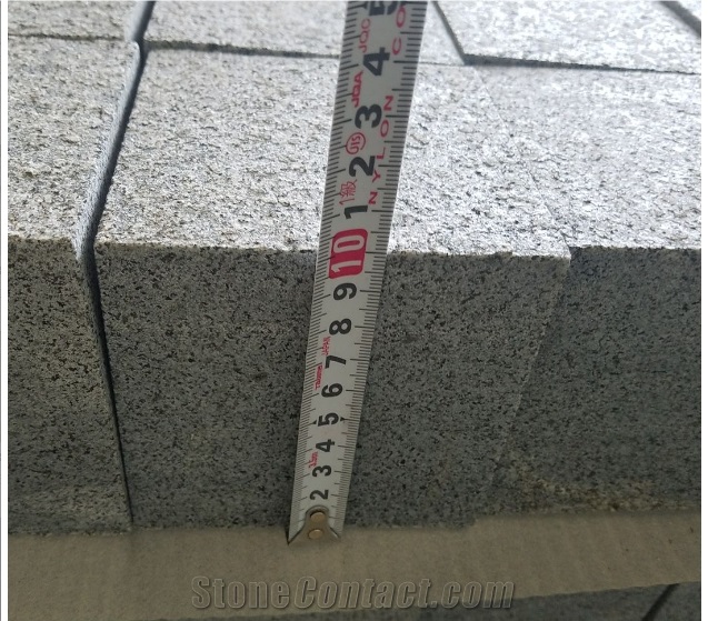 G654 Chinese Black Granite Flamed Pavers
