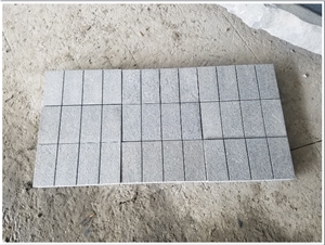 G654 Chinese Black Granite Surface Flamed Pavers