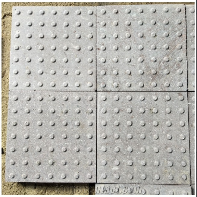 G666 Red Granite Sandblasted Blind  Paving Stone