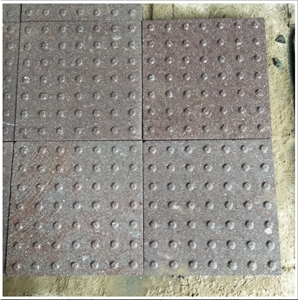 G666 Red Granite Sandblasted Blind  Paving Stone