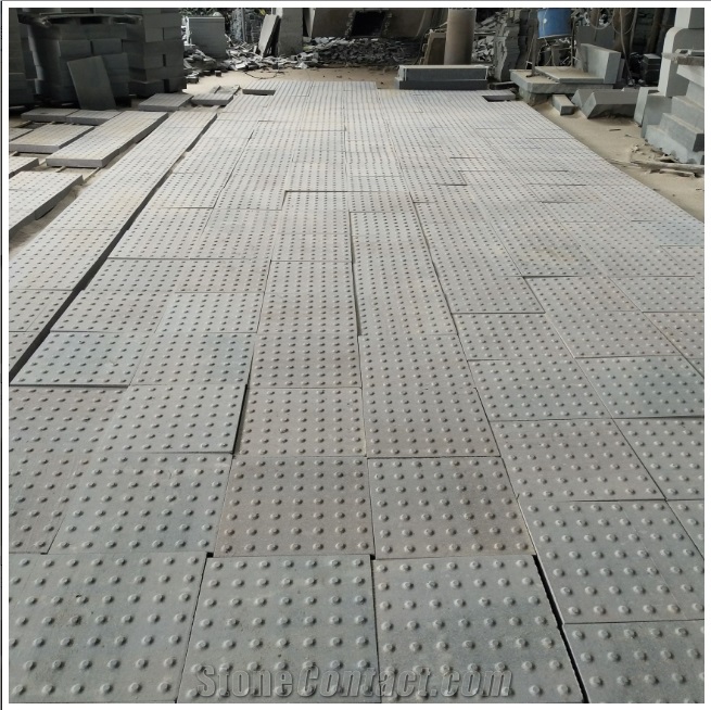 G666 Red Granite Sandblasted Blind  Paving Stone