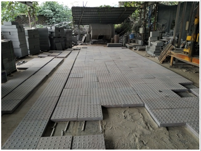 G666 Red Granite Sandblasted Blind  Paving Stone
