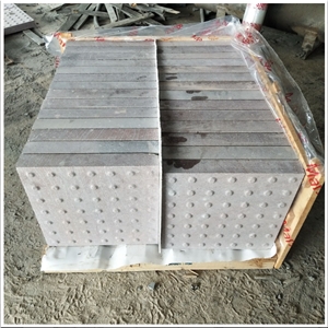 G666 Red Granite Sandblasted Blind  Paving Stone