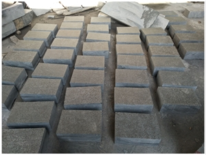 G684 Fuding Black Surface Flamed Paving Stone
