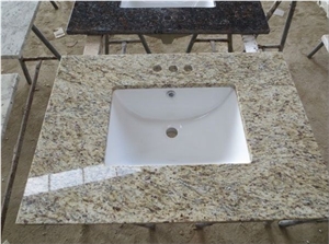 Giallo Ornamental Yellow Granite Polished Bathtops